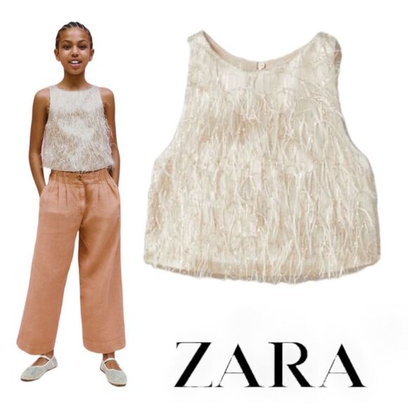 Zara Other - ZARA Kids | Golden | FEATHER TOP